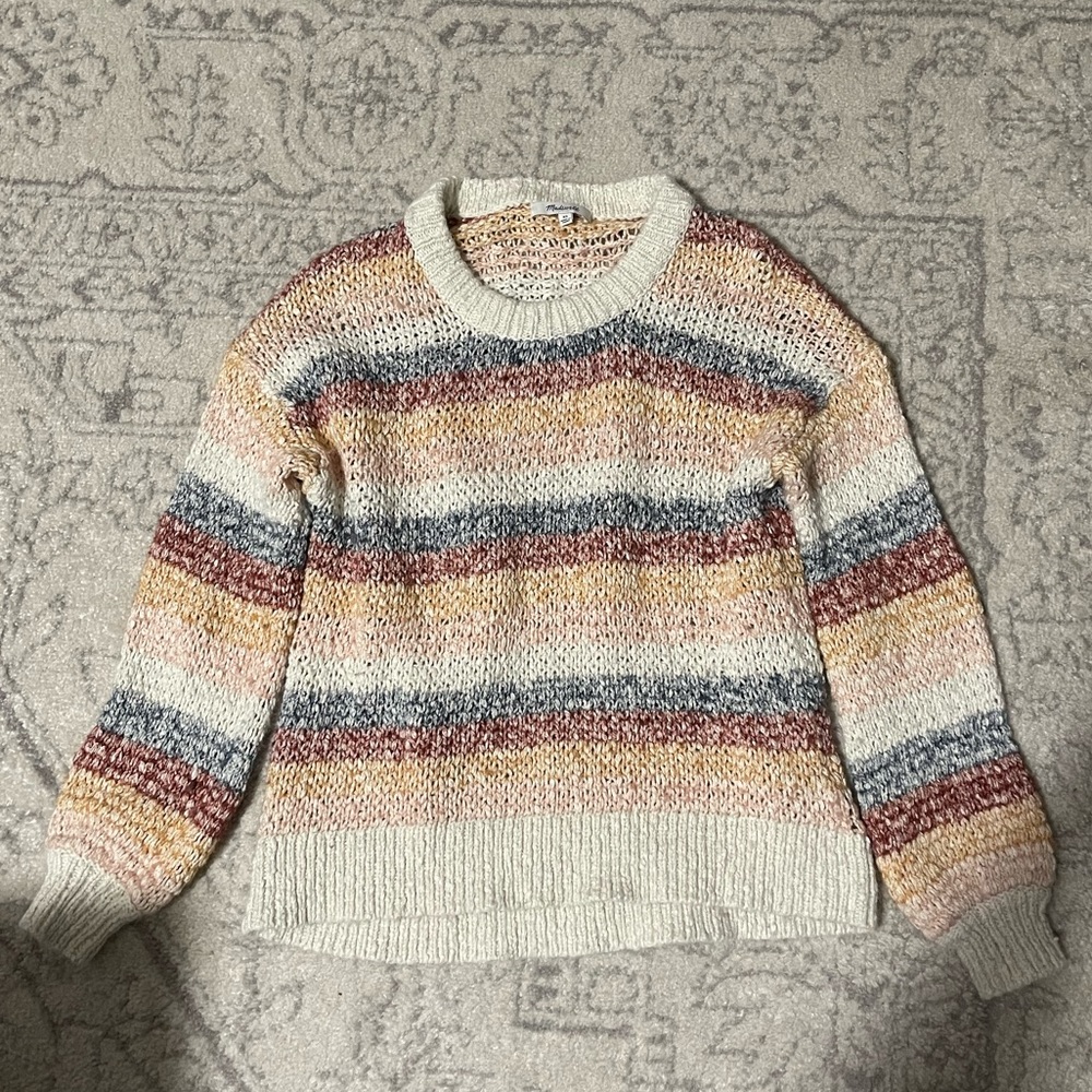 Madewell Rainbow Stripe Sweater